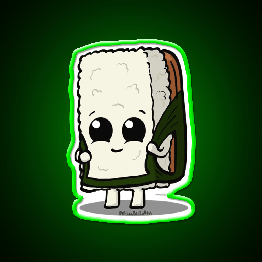 Musubi Back To School Snack Food Led Neon Sign Rgb Color - Shineneon