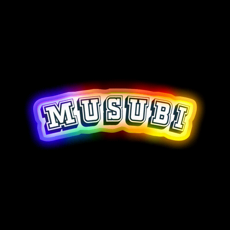 Musubi Hawaiian Food Snack Food Led Neon Sign Rgb Color - LED neon sign close-up detail