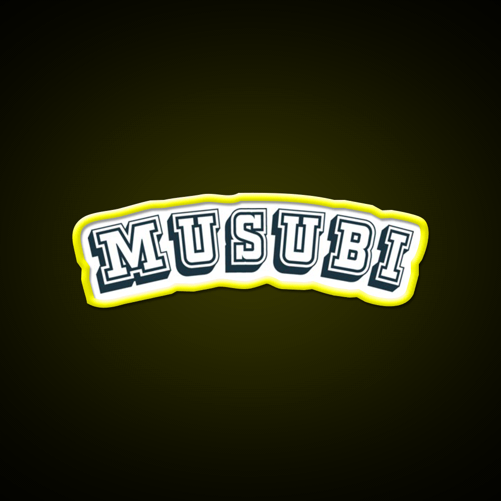 Musubi Hawaiian Food Snack Food Led Neon Sign Rgb Color - Custom LED neon sign front view