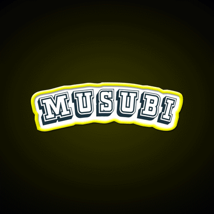 Musubi Hawaiian Food Snack Food Led Neon Sign Rgb Color - Custom LED neon sign front view