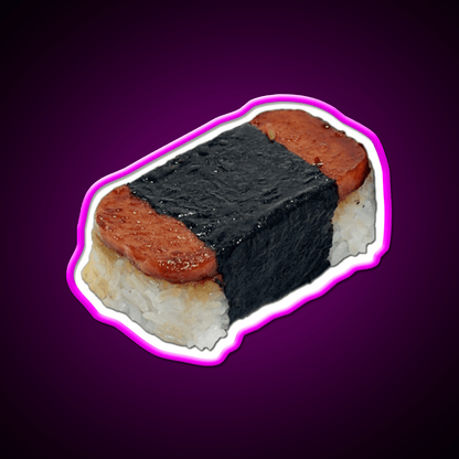 Musubi Pink Snack Food Led Neon Sign Rgb Color - Shineneon