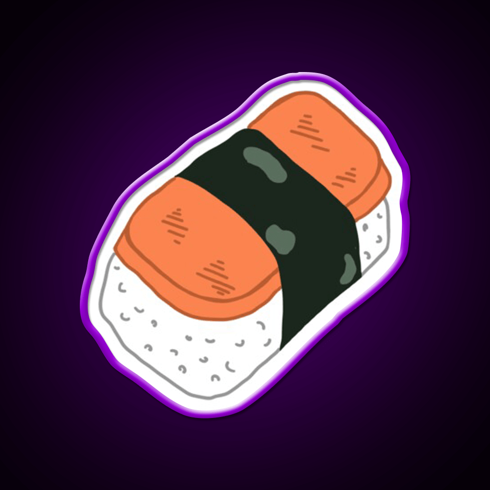 Musubi Snack Food Led Neon Sign Rgb Color - Shineneon