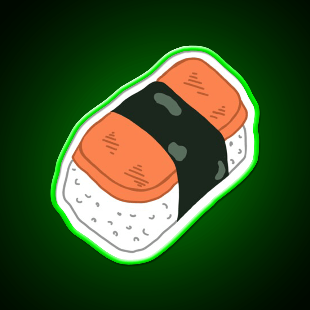 Musubi Snack Food Led Neon Sign Rgb Color - Shineneon