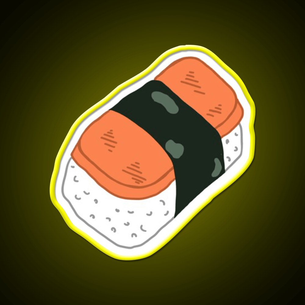 Musubi Snack Food Led Neon Sign Rgb Color - Shineneon