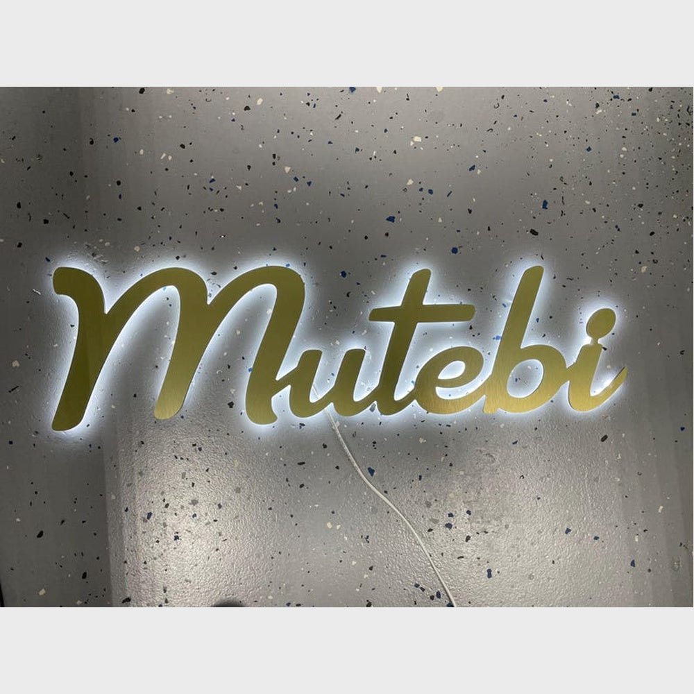 Mutebi 3D Backlit Channel Letters Led Light Sign - Shineneon
