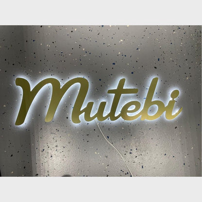 Mutebi 3D Backlit Channel Letters Led Light Sign - Shineneon