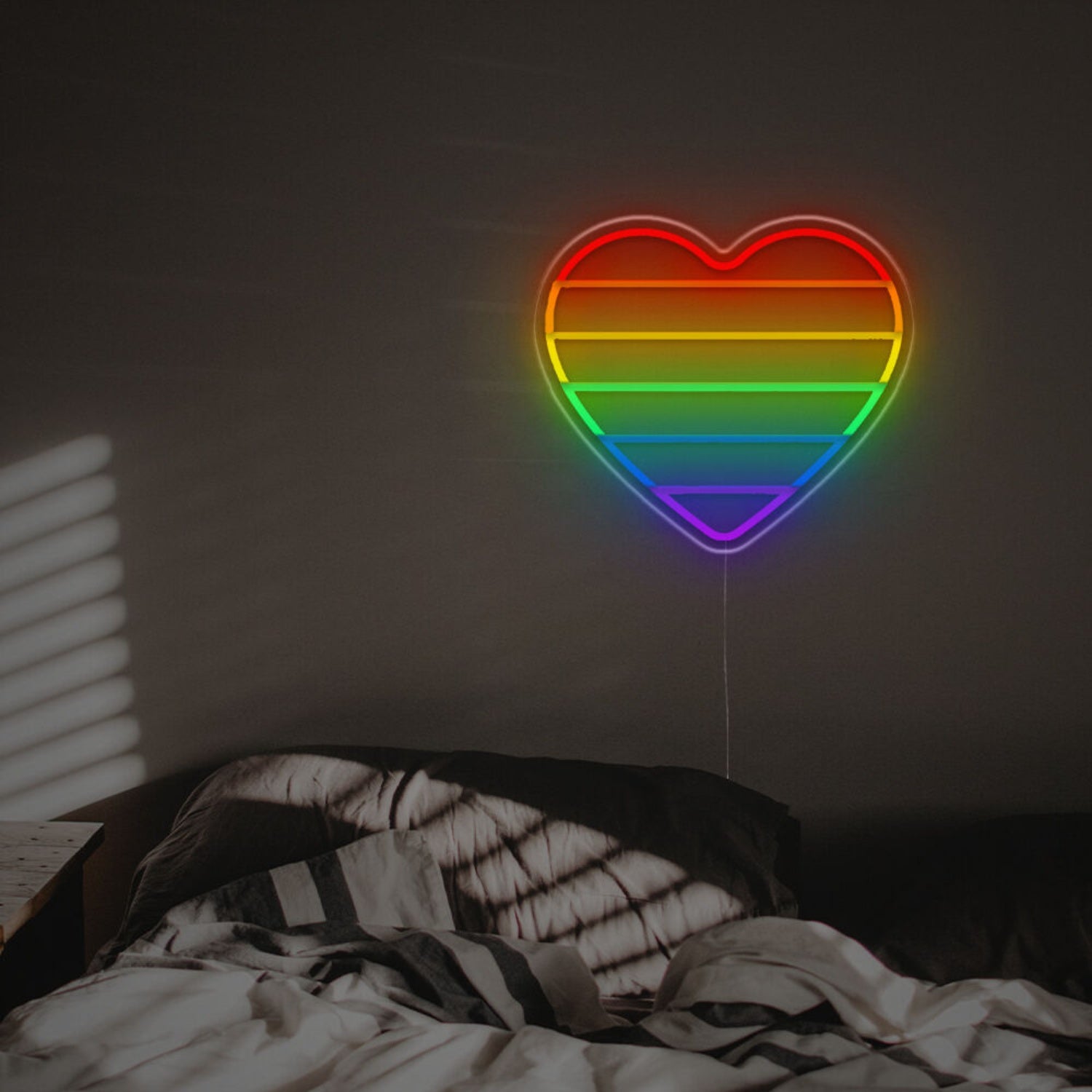 Muti-Colored Heart Led Neon Sign | Shineneon