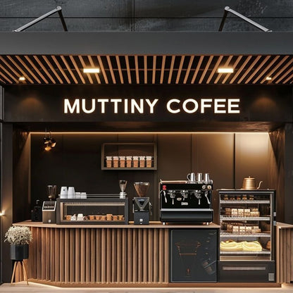 Muttiny Coffee 3D Backlit Channel Letters Led Light Sign