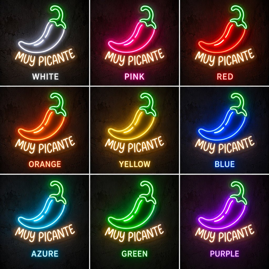 Muy Picante Pepper LED Neon Sign - Shineneon