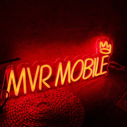 Mvp Mobile Orange Led Neon Sign - Shineneon