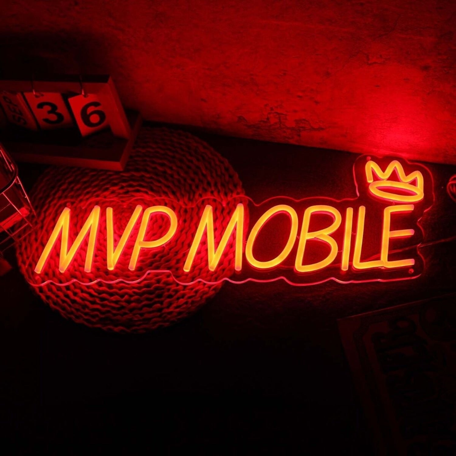 Mvp Mobile Orange Led Neon Sign - Shineneon