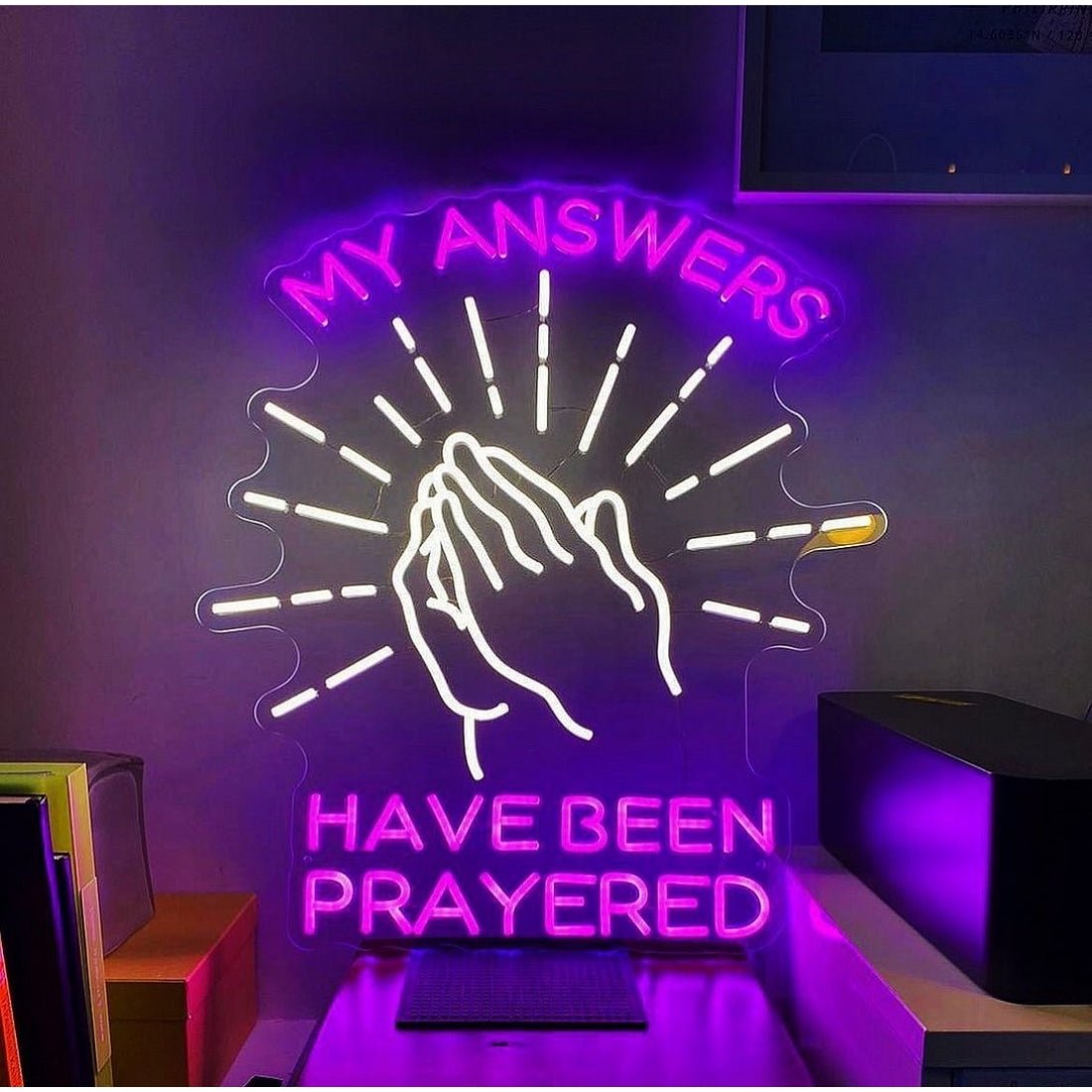 My Answers Have Been Prayed Led Sign Business Neon Sign - Shineneon