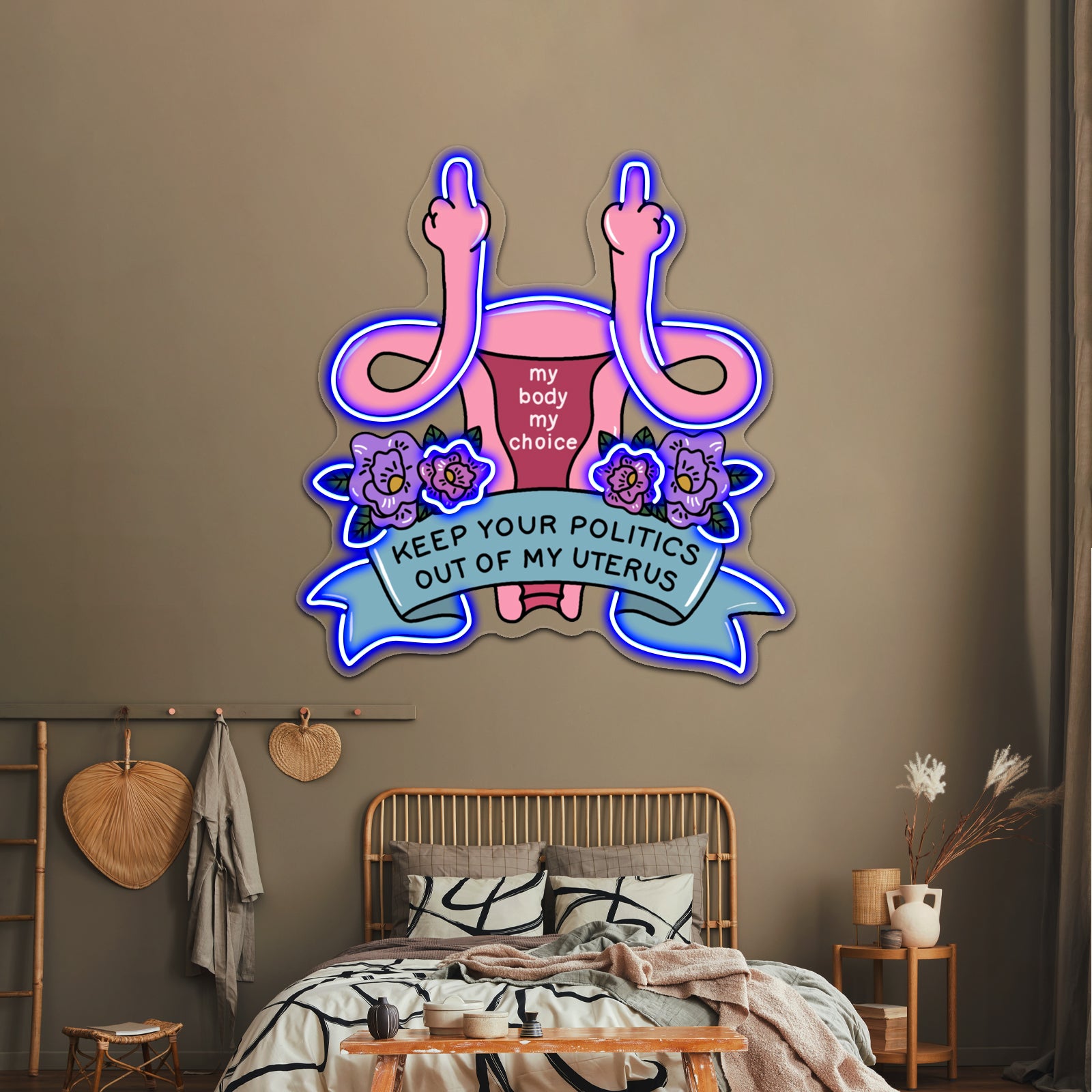 My Body My Choice Artwork Personalized Neon Signs | Shineneon