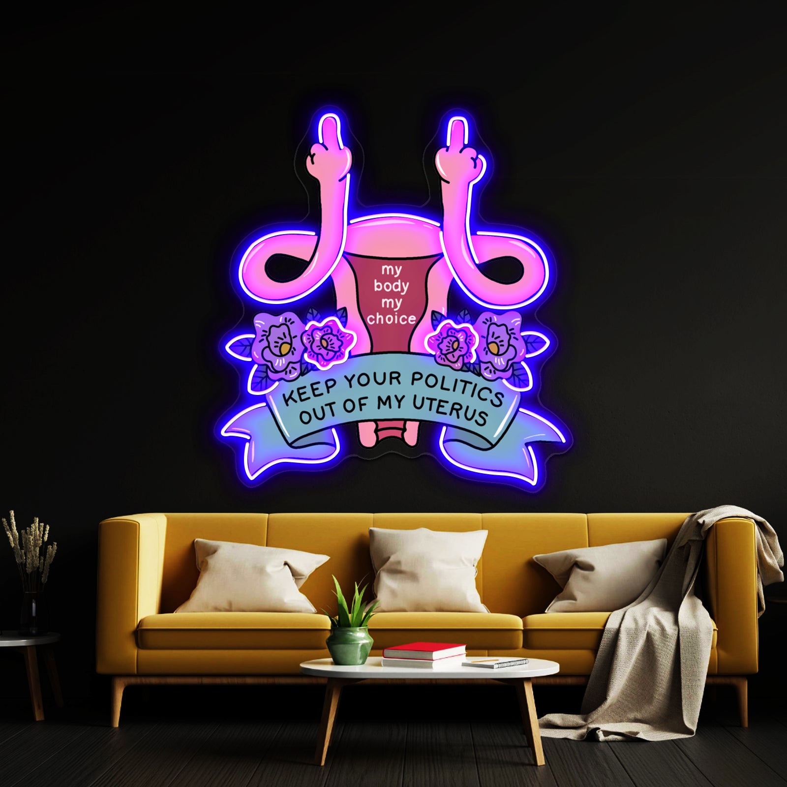 My Body My Choice Artwork Personalized Neon Signs | Shineneon