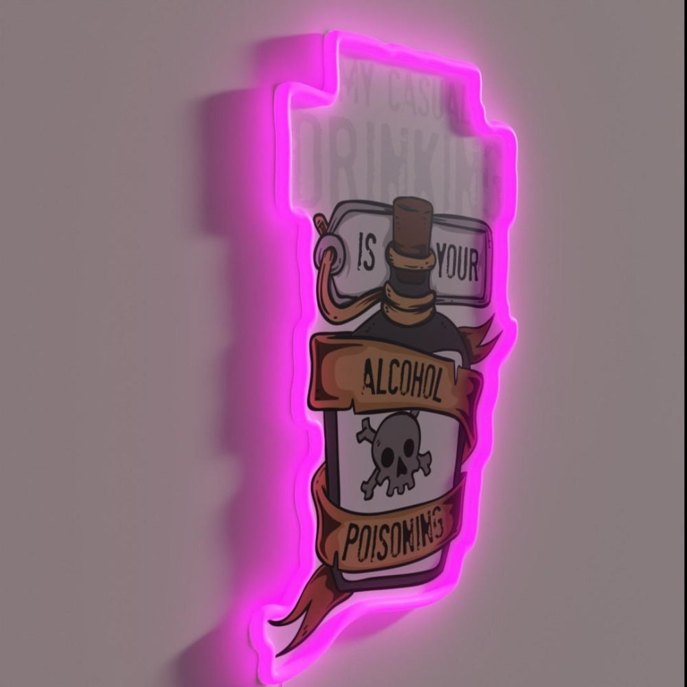 My Casual Drinking Is Your Alcohol Gift Rgb Led Neon Sign