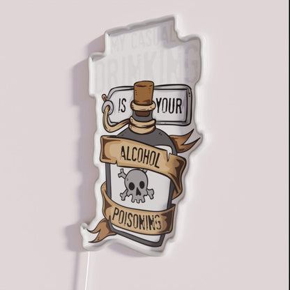 My Casual Drinking Is Your Alcohol Gift Rgb Led Neon Sign