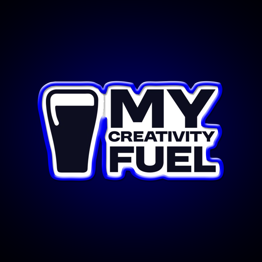 My Creativity Fuel Funny Beer Design Man Cave Bar Led Neon Sign Rgb Color