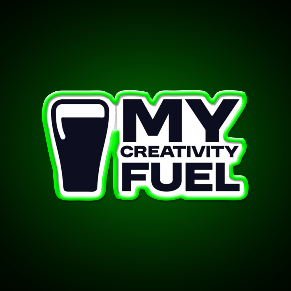 My Creativity Fuel Funny Beer Design Man Cave Bar Led Neon Sign Rgb Color