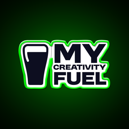 My Creativity Fuel Funny Beer Design Man Cave Bar Led Neon Sign Rgb Color