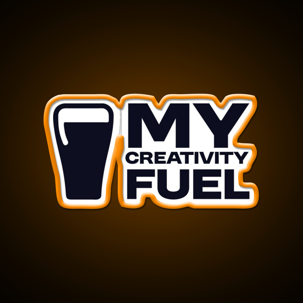 My Creativity Fuel Funny Beer Design Man Cave Bar Led Neon Sign Rgb Color