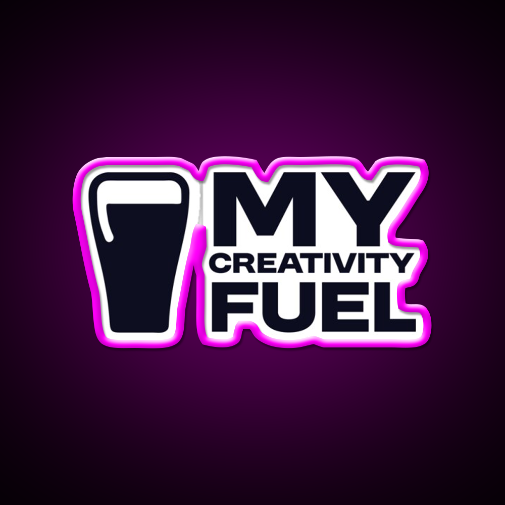 My Creativity Fuel Funny Beer Design Man Cave Bar Led Neon Sign Rgb Color