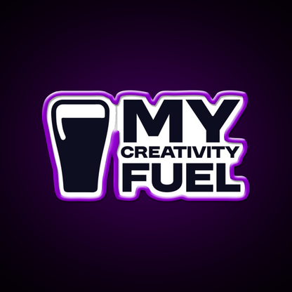 My Creativity Fuel Funny Beer Design Man Cave Bar Led Neon Sign Rgb Color