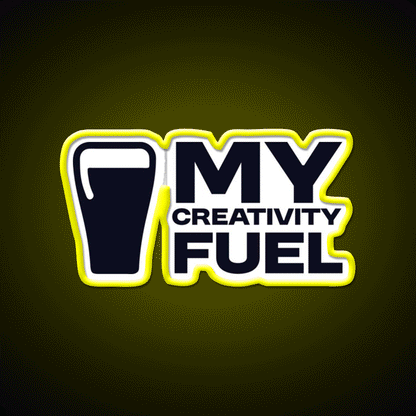 My Creativity Fuel Funny Beer Design Man Cave Bar Led Neon Sign Rgb Color