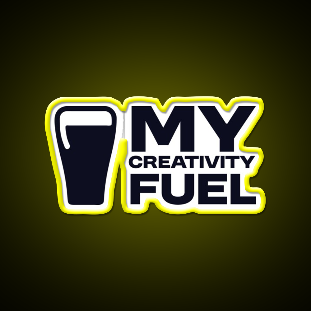 My Creativity Fuel Funny Beer Design Man Cave Bar Led Neon Sign Rgb Color