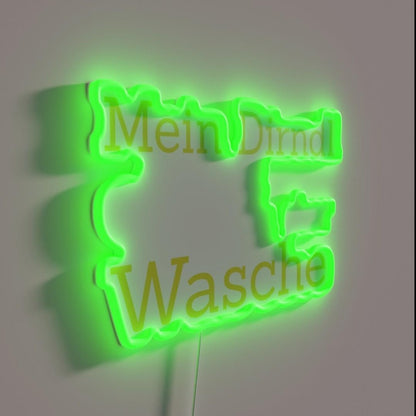 My Dirndl Is In The Wash Funny Oktoberfest Rgb Led Neon Sign