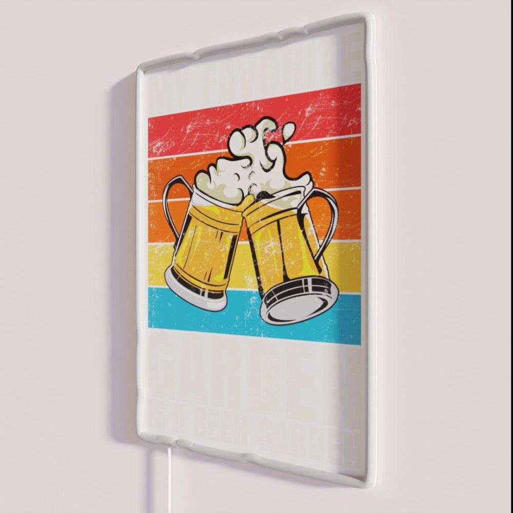 My Favorite Garden Is A Beer Garden Rgb Led Neon Sign