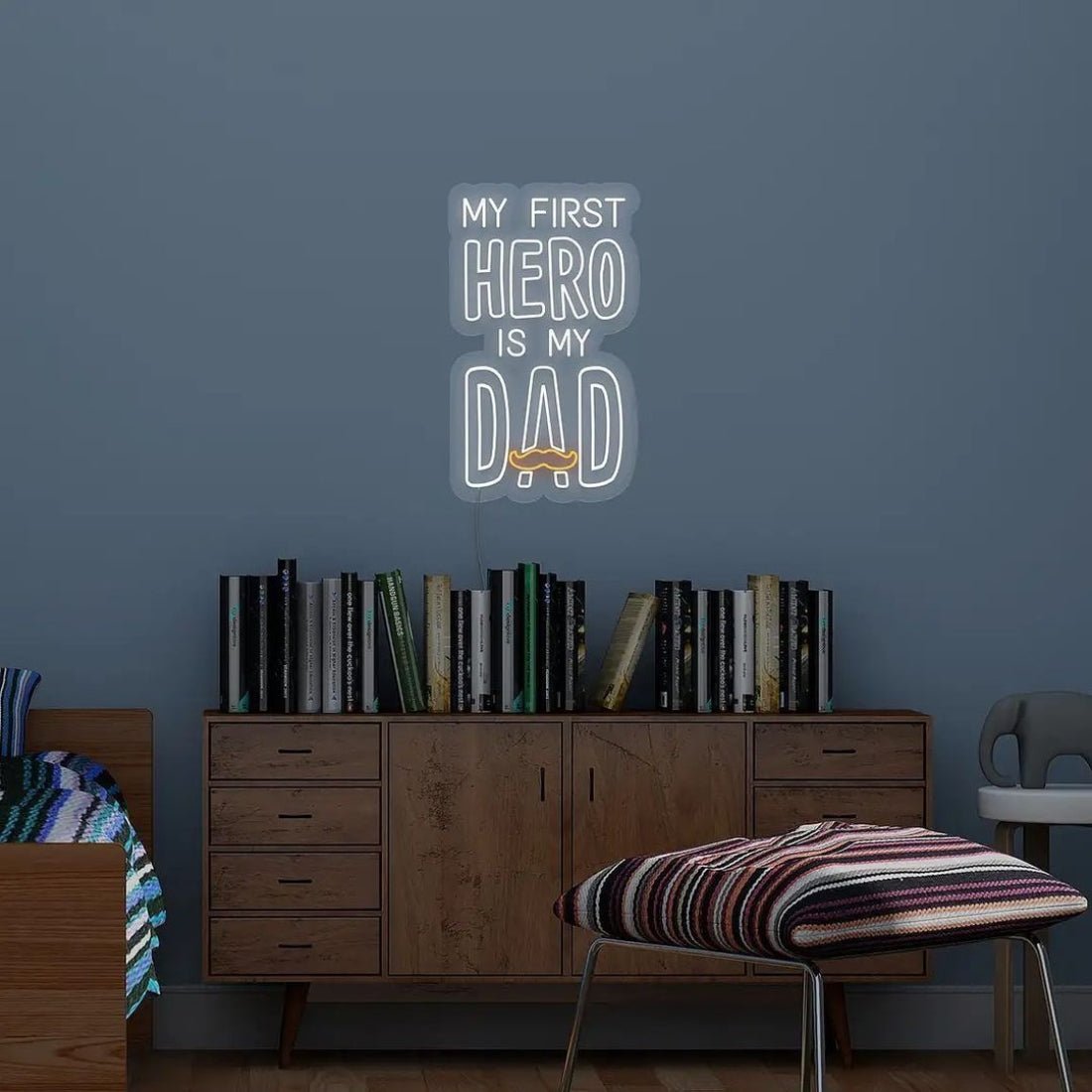 My First Hero Is My Dad Led Sign Business Neon Sign - Shineneon