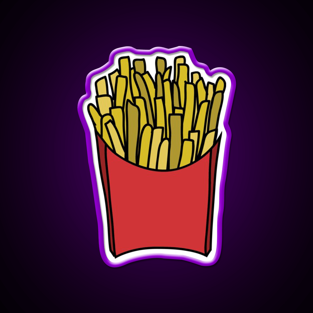 My Fries Snack Food Led Neon Sign Rgb Color - Shineneon