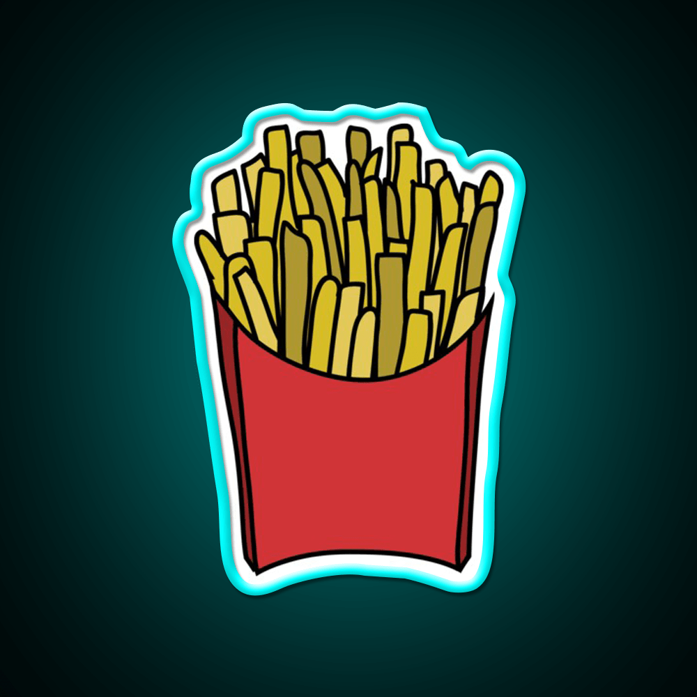 My Fries Snack Food Led Neon Sign Rgb Color - Shineneon