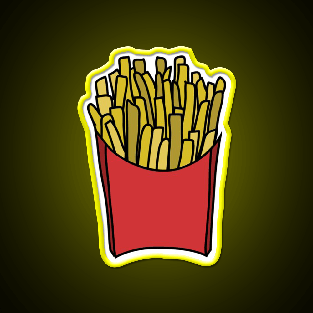 My Fries Snack Food Led Neon Sign Rgb Color - Shineneon