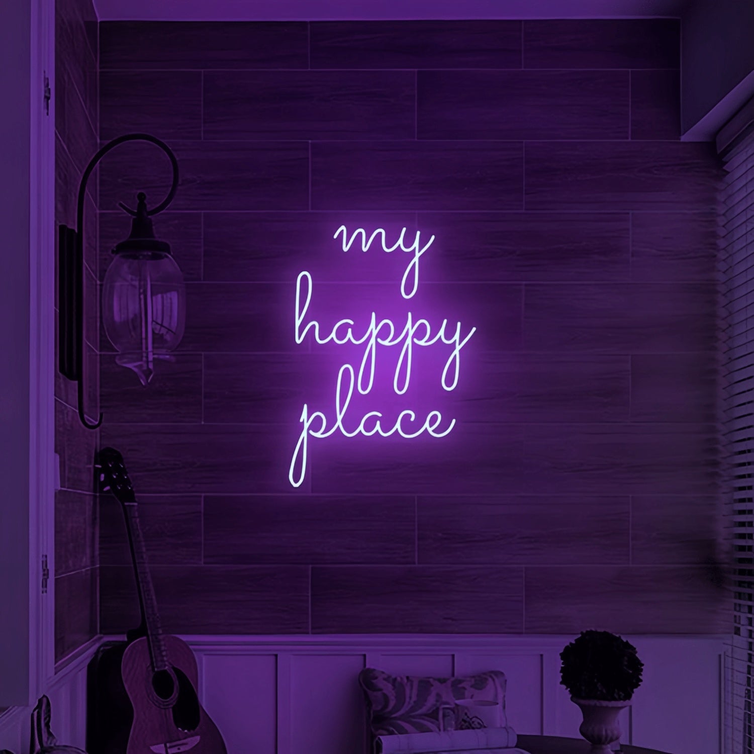 My Happy Place Illuminate Your Sanctuary With Neon Art - Shineneon