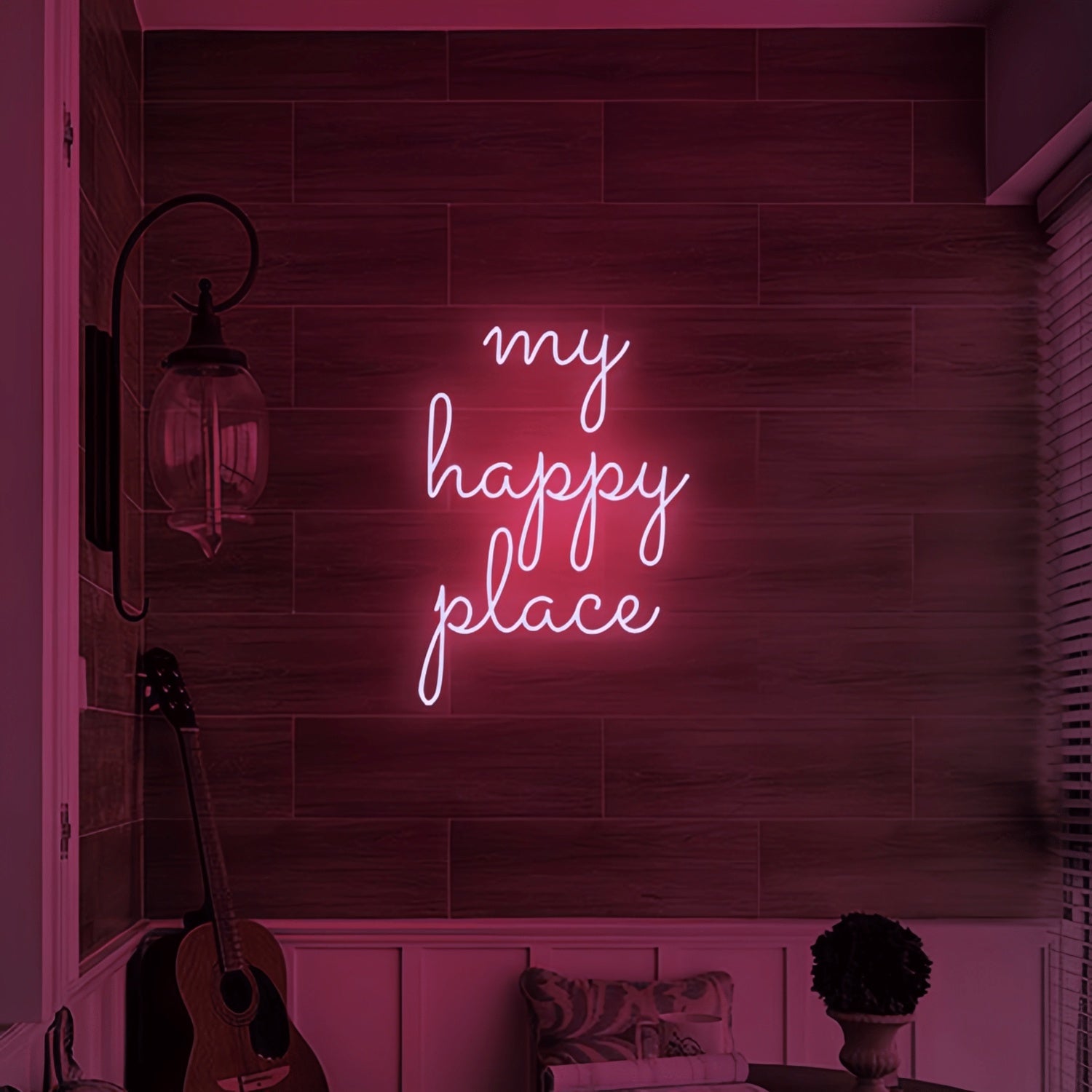 My Happy Place Illuminate Your Sanctuary With Neon Art - Shineneon