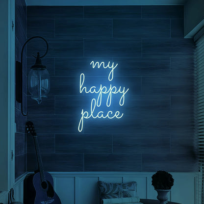 My Happy Place Illuminate Your Sanctuary With Neon Art - Shineneon