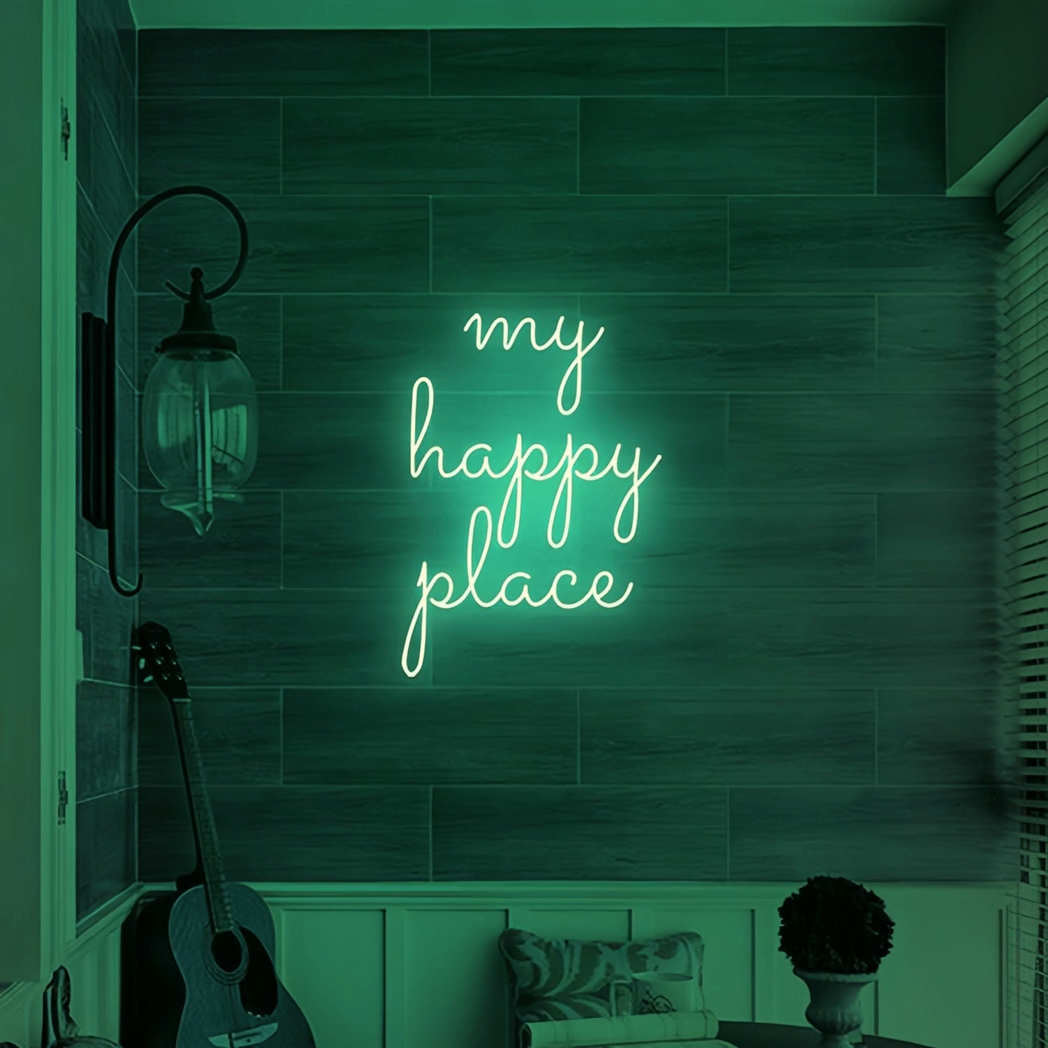 My Happy Place Illuminate Your Sanctuary With Neon Art - Shineneon