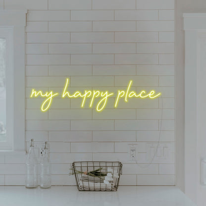 My Happy Place Led Neon Sign Wall Art | Shineneon