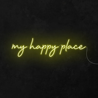 My Happy Place Led Neon Sign Wall Art | Shineneon