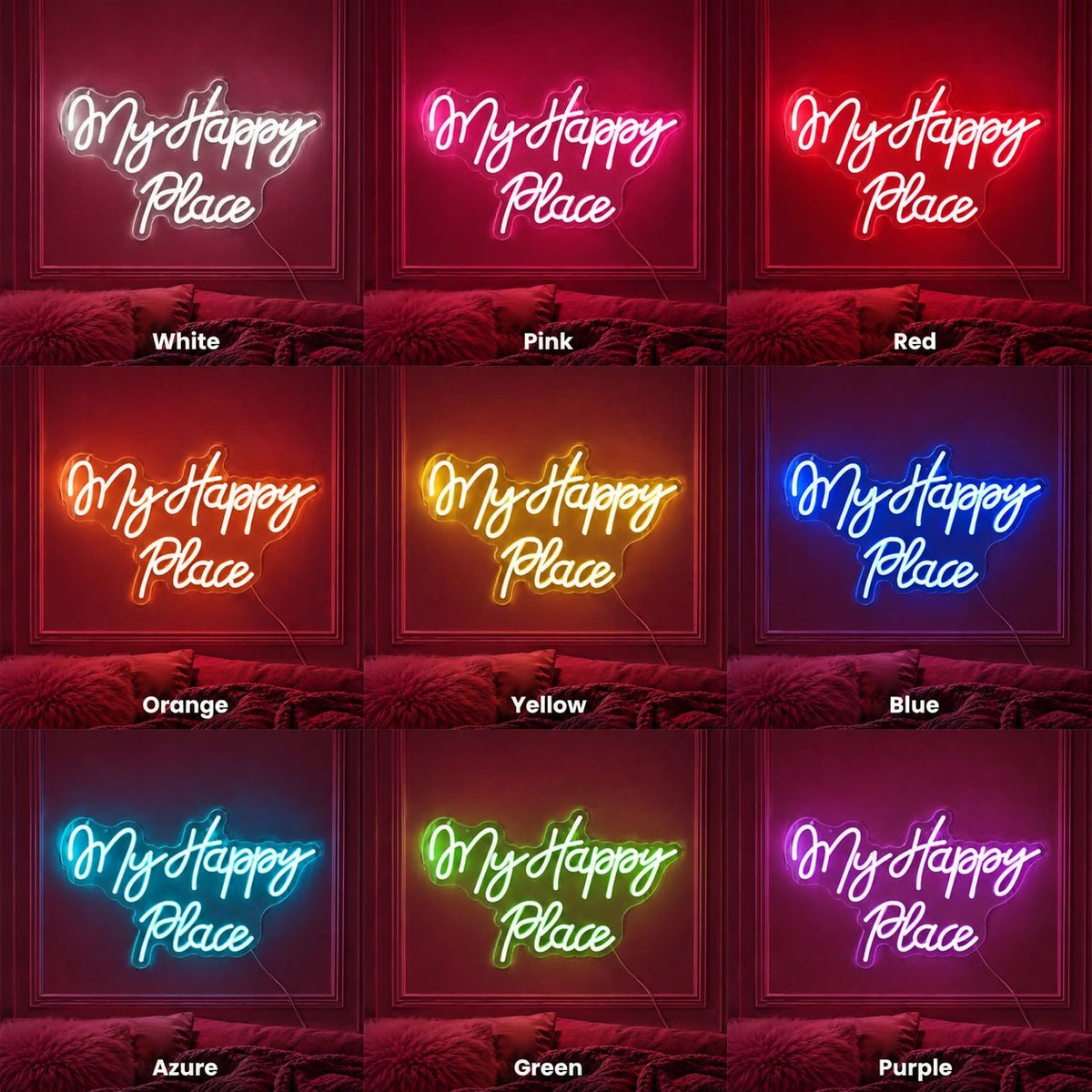 My Happy Place Man Cave LED Neon Sign - Shineneon