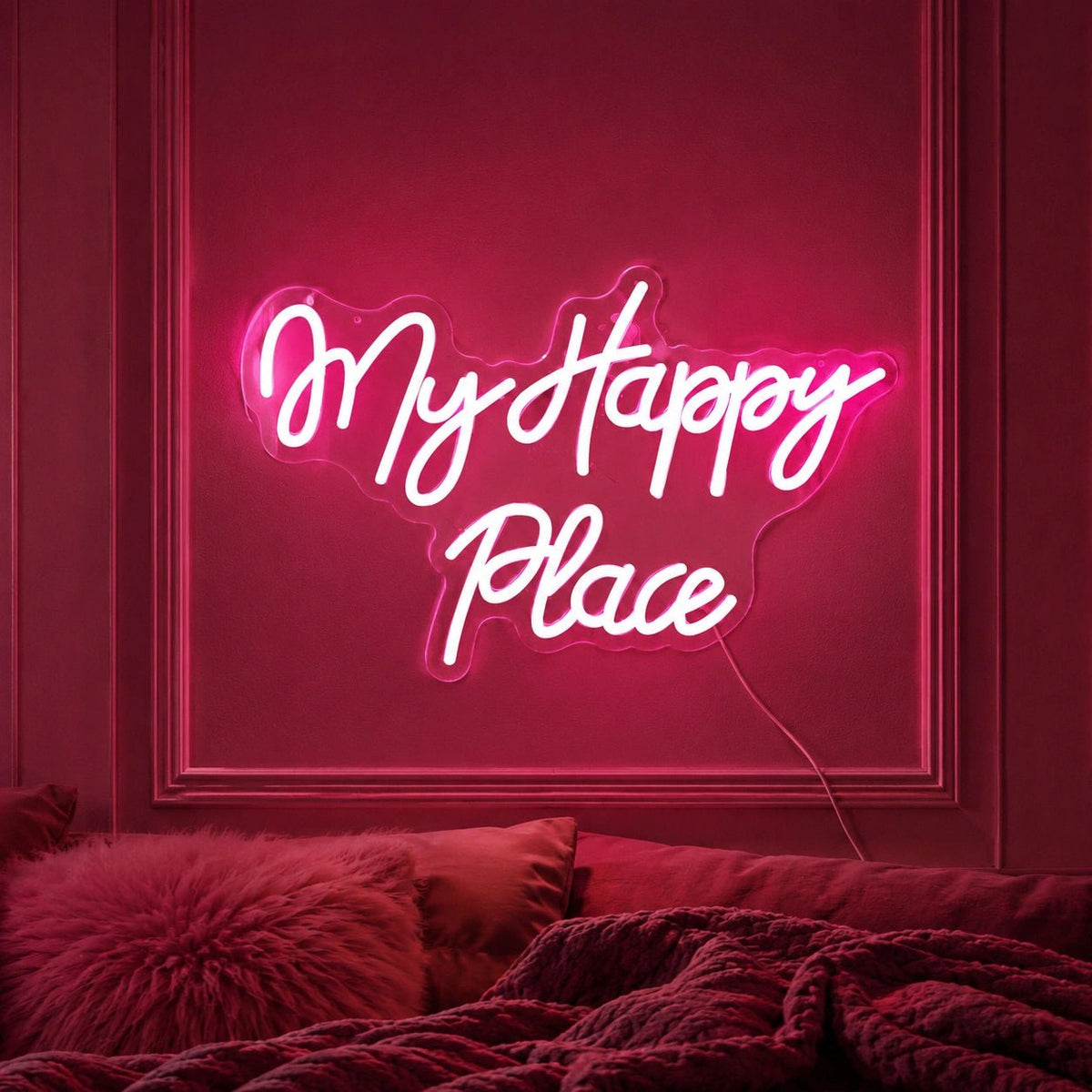 My Happy Place Man Cave LED Neon Sign - Shineneon