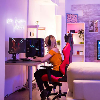 My Happy Place Neon Sign For Room Wall Decor | Shineneon