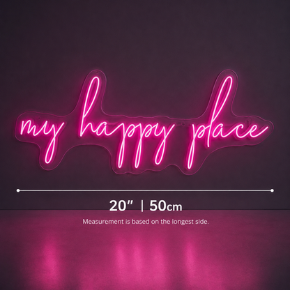 My Happy Place Room Decor LED Neon Sign - 05 Color Grid