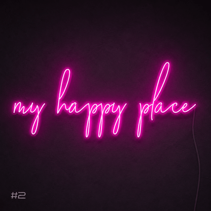 My Happy Place Room Decor LED Neon Sign - Shineneon