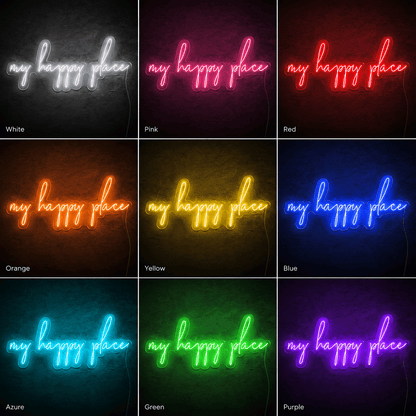 My Happy Place Room Decor LED Neon Sign - Shineneon