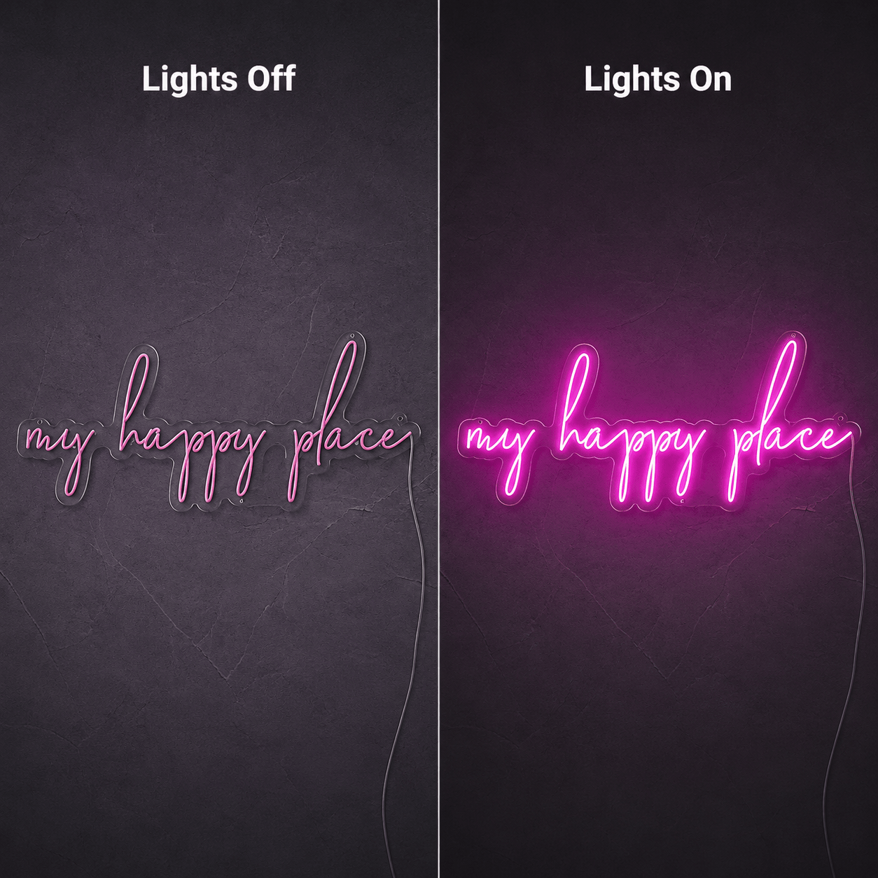My Happy Place Room Decor LED Neon Sign - Shineneon