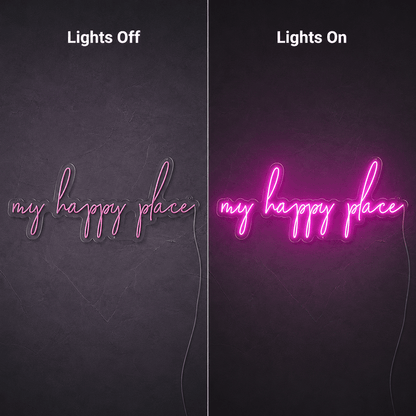 My Happy Place Room Decor LED Neon Sign - Shineneon