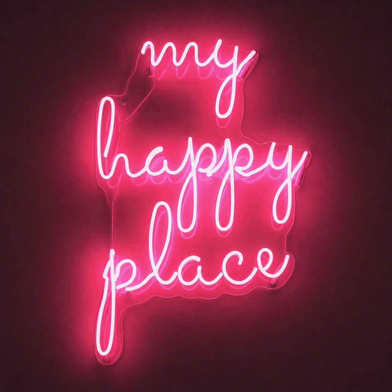 My Happy Place Wall Decor LED Neon Sign Garage Man Cave Neon Sign main product image