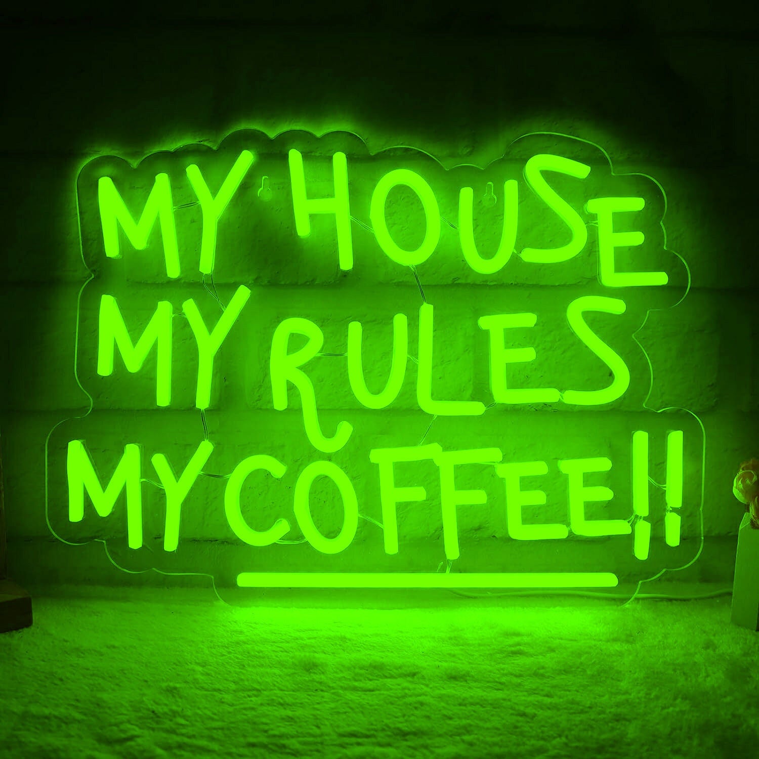 My House My Rules My Coffee Led Neon Sign | Shineneon